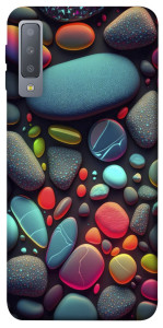 Чехол Разноцветные камни для Galaxy A7 (2018)