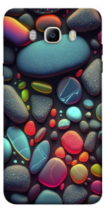 Чехол Разноцветные камни для Galaxy J7 (2016)