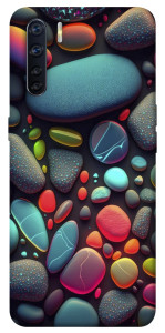 Чехол Разноцветные камни для Oppo A91
