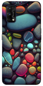 Чехол Разноцветные камни для Realme 7 Pro