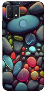 Чехол Разноцветные камни для Oppo A15