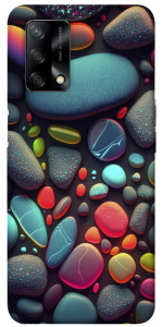 Чехол Разноцветные камни для Oppo A74 4G