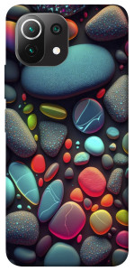 Чехол Разноцветные камни для Xiaomi Mi 11 Lite
