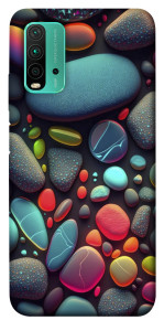 Чехол Разноцветные камни для Xiaomi Redmi Note 9 4G