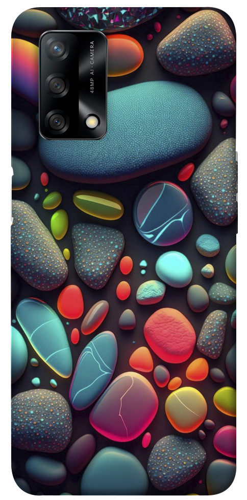 Чехол Разноцветные камни для Oppo F19