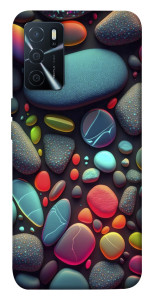 Чехол Разноцветные камни для Oppo A16