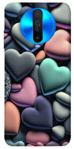 Чохол Кам'яні серця для Xiaomi Poco X2