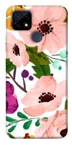 Чехол Акварельные цветы для Realme C12