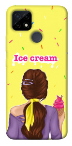 Чехол Ice cream girl для Realme C12