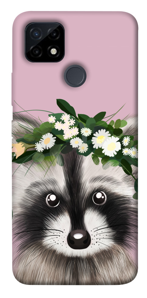 Чохол Raccoon in flowers для Realme C12