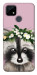 Чехол Raccoon in flowers для Realme C12