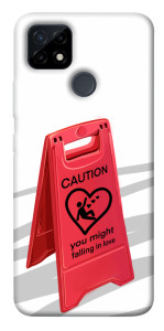 Чехол Caution falling in love для Realme C12