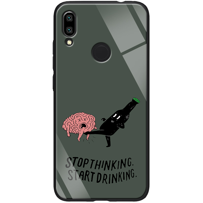 

TPU+Glass чехол ForFun для Xiaomi Redmi Note 7 (Stopthinking / Серый) 746553