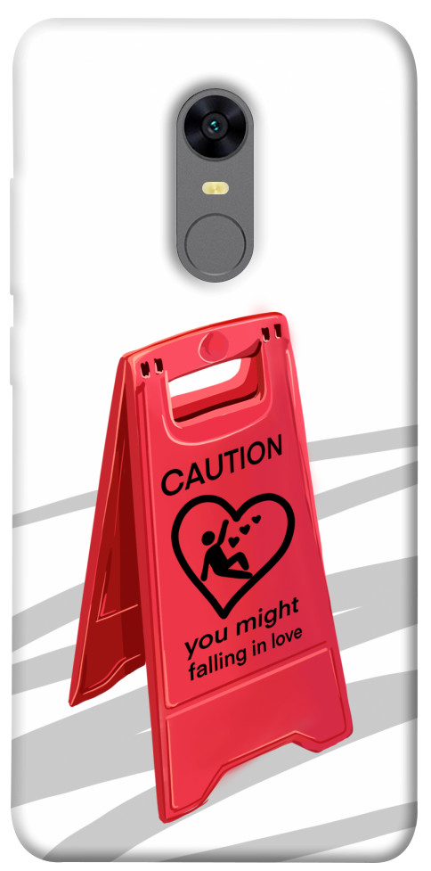 

Чехол Caution falling in love для Xiaomi Redmi 5 1614305