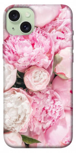 Чехол Pink peonies для iPhone 15 Plus