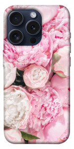 Чехол Pink peonies для iPhone 15 Pro