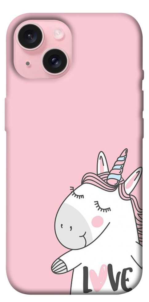 Чехол Unicorn love для iPhone 15