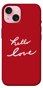 Чехол Hello love для iPhone 15