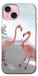 Чехол Flamingos для iPhone 15