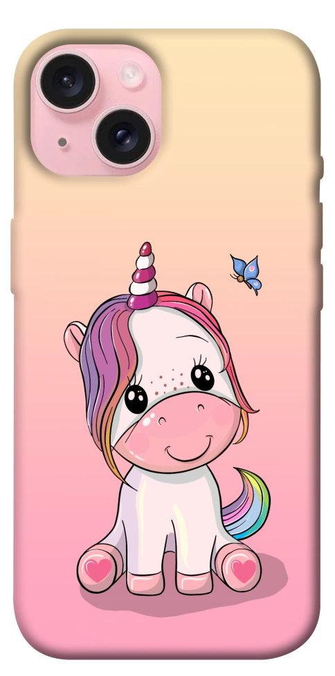 Чохол Сute unicorn для iPhone 15