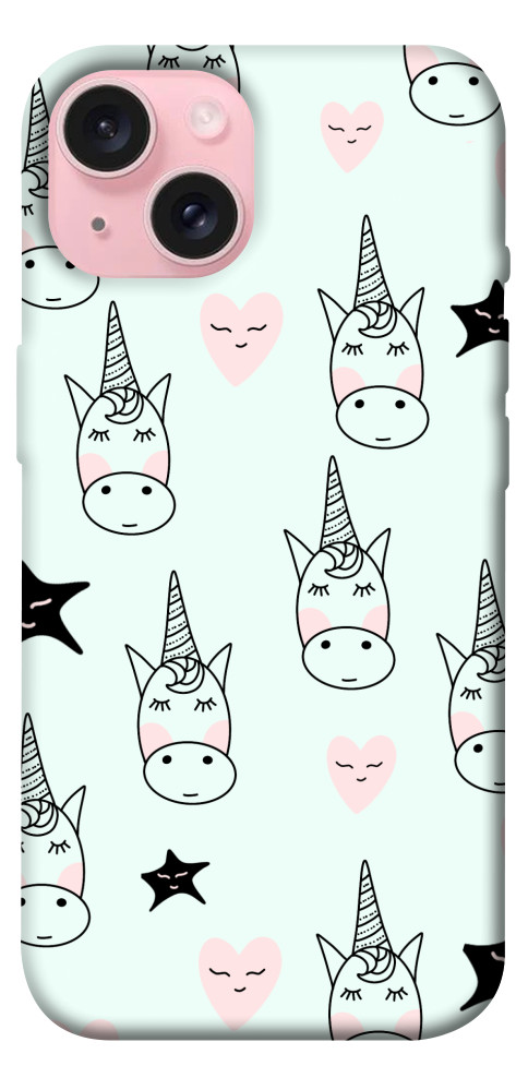 

Чехол Heart unicorn для iPhone 15 1615283