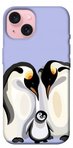 Чехол Penguin family для iPhone 15