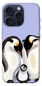 Чехол Penguin family для iPhone 15 Pro