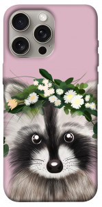 Чохол Raccoon in flowers для iPhone 15 Pro Max