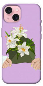 Чохол Flower message для iPhone 15