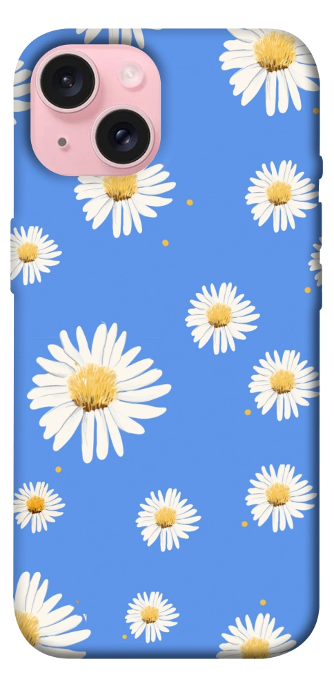 Чохол Chamomile pattern для iPhone 15