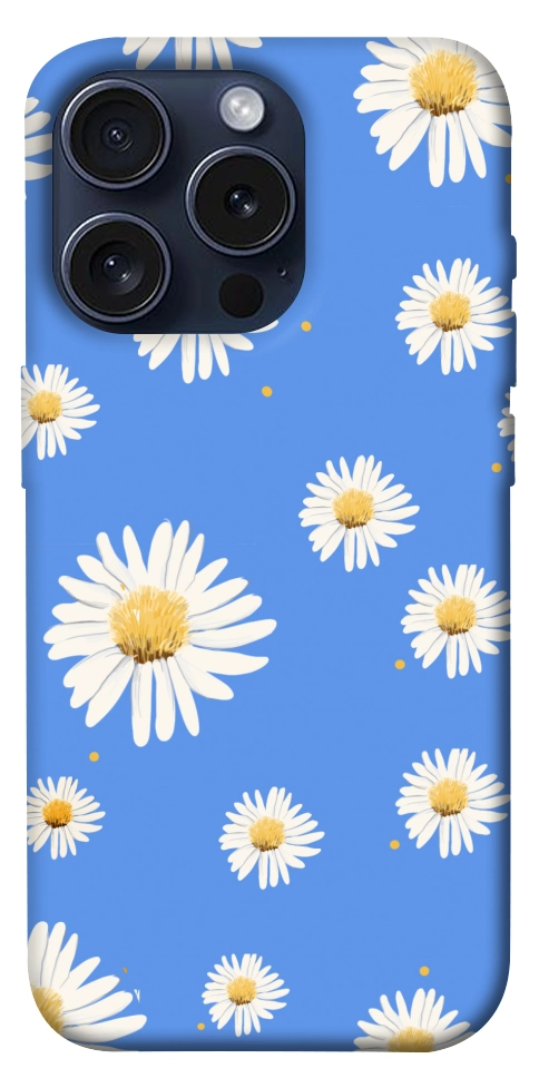 Чохол Chamomile pattern для iPhone 15 Pro