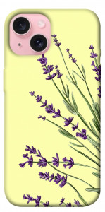 Чохол Lavender art для iPhone 15