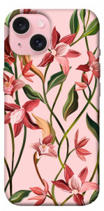 Чехол Floral motifs для iPhone 15