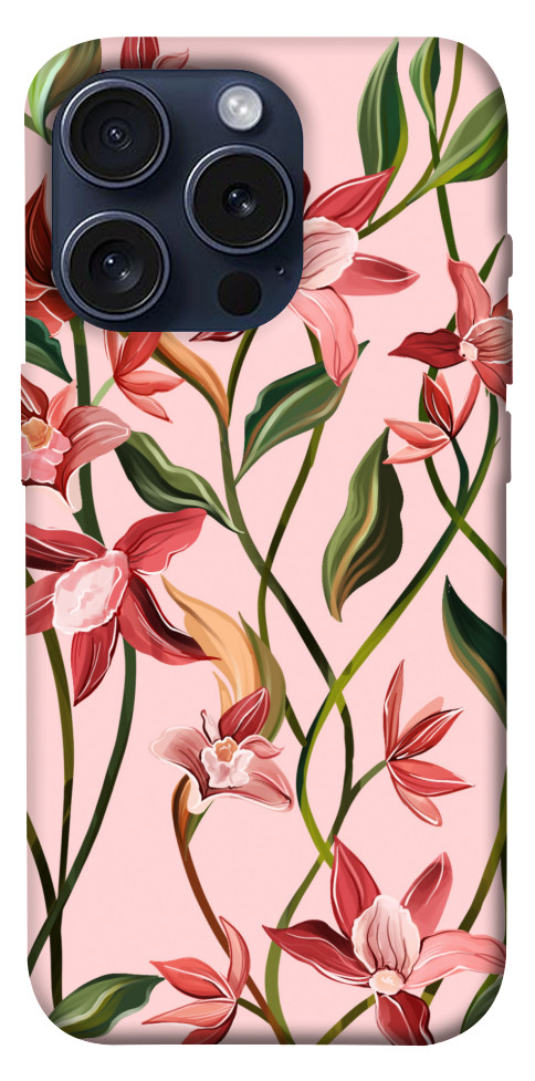 Чохол Floral motifs для iPhone 15 Pro