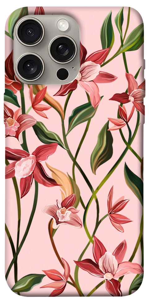 Чохол Floral motifs для iPhone 15 Pro Max