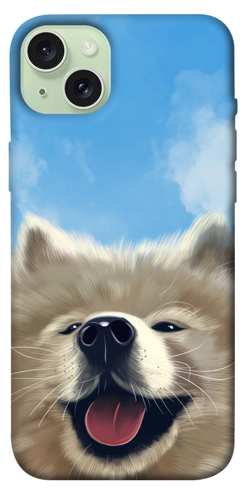 Чохол Samoyed husky для iPhone 15 Plus