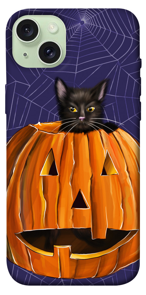 

Чохол Cat and pumpkin для iPhone 15 Plus 1615504