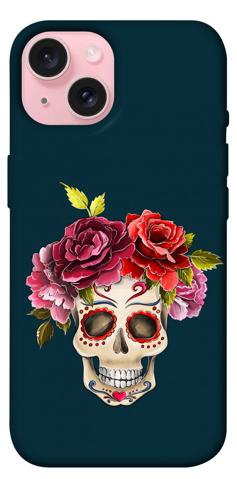 

Чохол Flower skull для iPhone 15 1615507