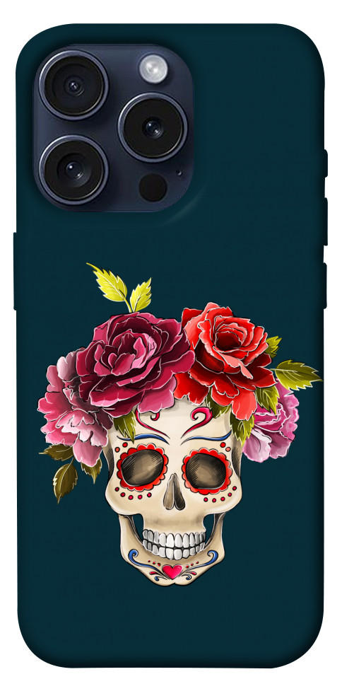 

Чохол Flower skull для iPhone 15 Pro 1615509