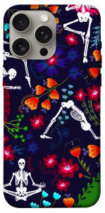 Чехол Yoga skeletons для iPhone 15 Pro Max