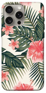 Чохол Tropic flowers для iPhone 15 Pro Max