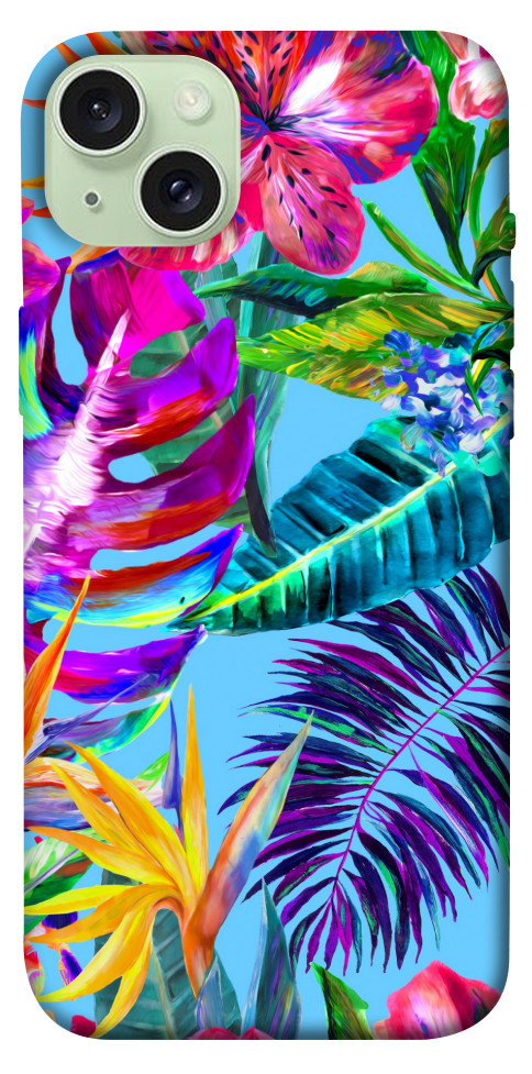Чехол Watercolor flowers для iPhone 15 Plus