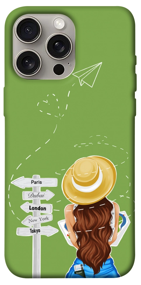 Чехол Travel girl для iPhone 15 Pro Max