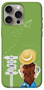 Чохол Travel girl для iPhone 15 Pro Max