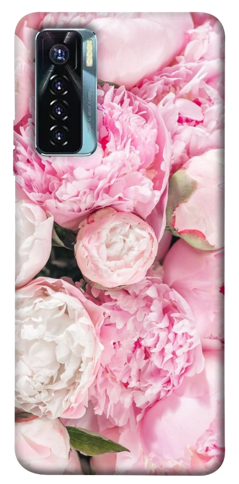 Чехол Pink peonies для TECNO Camon 17 Pro