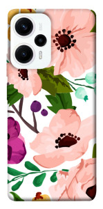 Чехол Акварельные цветы для Xiaomi Poco F5