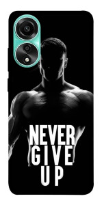 Чехол Never give up для Oppo A78 4G