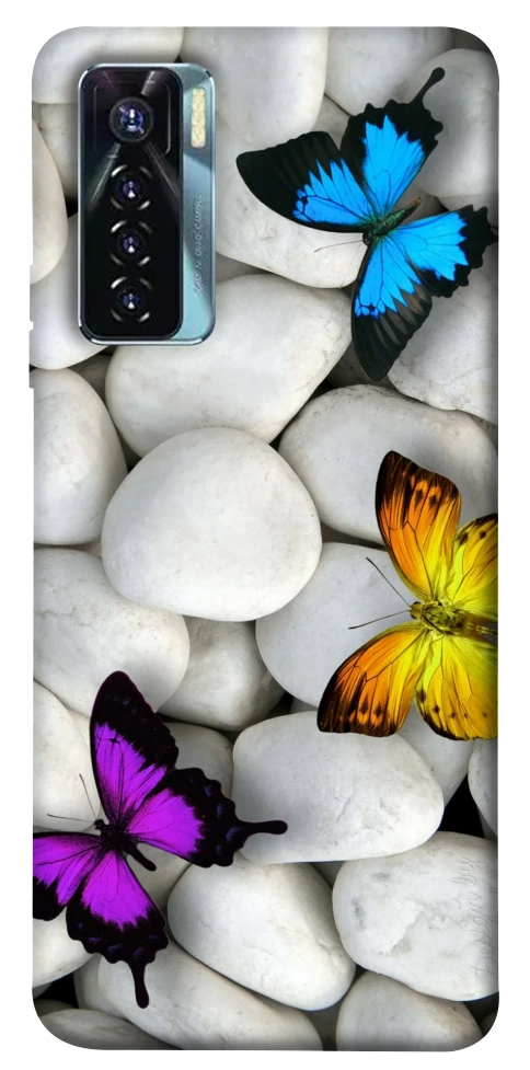 Чехол Butterflies для TECNO Camon 17 Pro