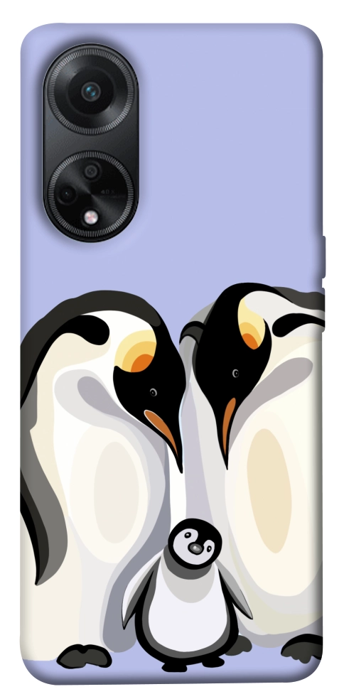 Чехол Penguin family для Oppo A58 4G