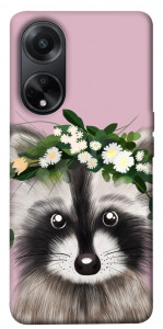 Чехол Raccoon in flowers для Oppo A98